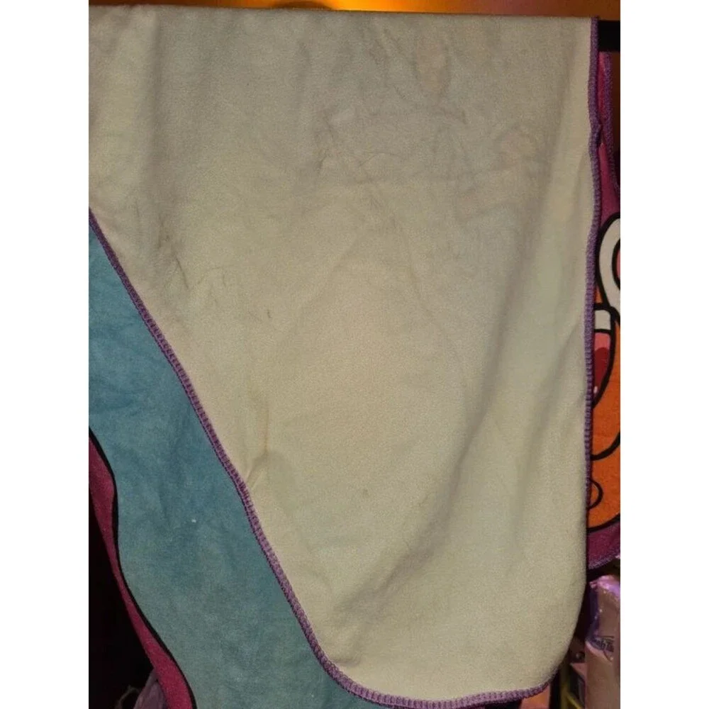 Ren and Stimpy Fleece towel Nick Box 90s Vintage Cartoon CultureFly NWT